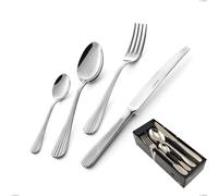 Confezione salvaspazio 24 pezzi Eden, inox 18.10 (AISI304) , spessore 3.0 mm cromo