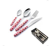 Confezione salvaspazio 24 pezzi Vero poppy, acciaio 18.0 nickel free, manicatura pbt sublimato acciaio lucido cromo