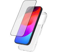 Bigben Connected Cover 2in1 iPhone 17 Pro morbida trasparente + vetro 2.5D SmartFrame Certificato GRS