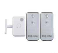 Confezione singola con interruttore wireless a infrarossi, bianco, funzionamento a celle elettriche, nessun cablaggio di installazione, telecomando da 5 a 10 m per pulsanti per automazione TV (host +