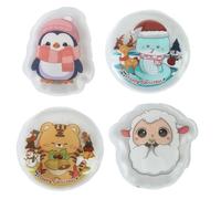 Confezione termica per mani, confezione termica istantanea, set da 4 scaldamani in gel riutilizzabili, scaldamani tascabili, con motivo pinguino, per il freddo