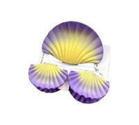 Confezione triplice copia di grado colorato per capelli pochette costiera a tema porbeagle accessori per capelli sottili per donne a tema mare frizioni