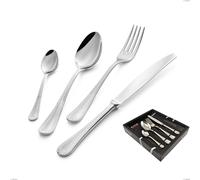 Confezione vetrina 24 pezzi Firenze, Acciaio inox 18.10 (Aisi304) , spessore 2.5 mm cromo
