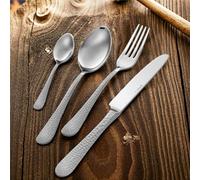 Confezione vetrina 24 pezzi Posate manico Satinato CORTINA TWIN, inox 18.10 (AISI304), spessore 3.00 mm linea TWIN Metà satinata Metà Acciaio Lucido inox satinato