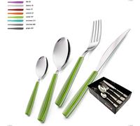 Confezione vetrina 24 pezzi Wave , 18/C (AISI430), spessore 2 mm multicolor