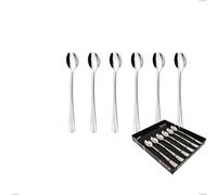 Confezione vetrina 6 pezzi cucchiaini bibita Royal, acciaio 18-10 lucido, spessore 2.5 mm cromo