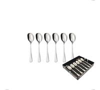 Confezione vetrina 6 pezzi gelato privilege, Acciaio inox Aisi 304 Posate Lucide, spessore 2.5 mm cromo