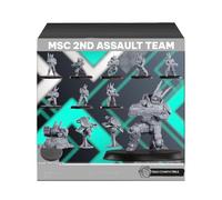 Confezione X15 MSC 2nd Assault Team 32 mm - Non verniciati - ideale per dungeons & Dragons, Pathfinder e wargame