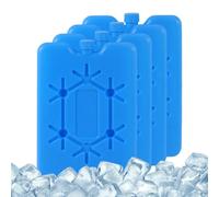 Confezioni Congelatore per Refrigeratori 4 Pezzi Lunga Durata Isolati | Blocco di ghiaccio da viaggio per estate, casa, viaggi, campeggio, picnic, spiaggia, parco, lavoro