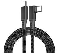confezioni da 6 m/20 piedi Cavo da Type C a Type C ad angolo retto a forma di L Cavo USB C a ricarica super rapida da 5 A per visore VR, PC da gioco,