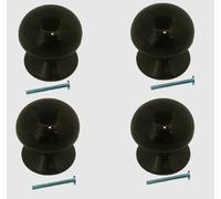 Confezioni di Nero porcelain one piece Armadio Ceramic Pomelli Porta 50mm