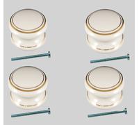 Confezioni Di White, Cream, Nero Cabinet Cassetto Manopole Doppio Linea Dorata