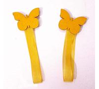 Confezioni Giuliana Coppia 2 Calamite per Tende Farfalla Farfalle Giallo Gialle calamita per Tenda