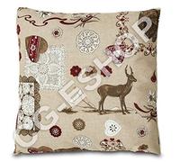 Confezioni Giuliana Coppia Cuscini ARREDO LAVAREDO Rosso - 2 Cuscini 40X40 TIROLESI