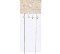 Confezioni.Giuliana Coppia Tenda Finestra PORTAFINESTRA Shabby con Ricamo Bianco Ecru' Lino Lucia (45x150 (Coppia))