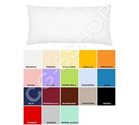 Confezioni.Giuliana Federa per Cuscino da Una Piazza e Mezza - 1 1/12 Mis. 110x55 Colori Tinta Unita a Scelta (Bianco)
