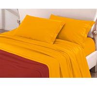 Confezioni Giuliana n. 2 Coppia federe Cuscino 50x80 cm - Federa per guanciale Giallo OCRA