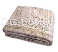 Confezioni Giuliana TRAPUNTINO Primaverile 1P Una Piazza Singolo Tortora Shabby Ornamentale