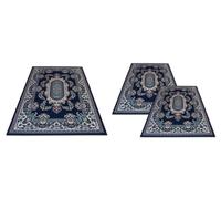 Confezioni Giuliana Tris Tappeti Camera da Letto Palace Classico Dis 2063 Blu Chiaro