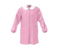 CONFEZIONI MARIANO Grembiule Scuola Asilo ed Elementare per Bambina - Modello Senza Ricamo, Abbottonatura con Bottoni, Comodo e Resistente - Made in Italy, Rosa, 45
