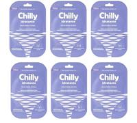 Confezioni per Chilly Maschera Intima, Maschera Intima Idratante, Formula in Hydrogel, Con Vitamina B3 e Acido Ialuronico, Menopausa, Pre e Post Ciclo, Formula a pH5.5, SET DA 6 MASCHERE