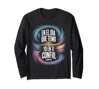 Confianza en Dios Salms 56:3 Versetto Bibbia Spagnolo Cristiano Maglia a Manica