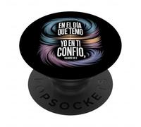 Confianza en Dios Salms 56:3 Versetto Bibbia Spagnolo Cristiano PopSockets PopGrip Adesivo