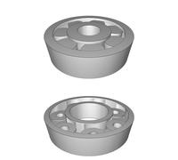 Configurable Roller Bearing Kit for 3D Printing with HIPS/ABS/PVA Support