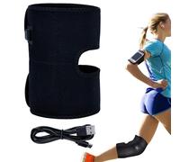Confortevole ginocchiera riscaldata con USB, ginocchiera riscaldata con USB, ginocchiera regolabile con tasca in rete, ideale per mamma, padre, lavoratori e anziani