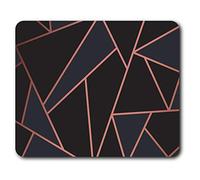 Confortevole Mat Mouse - Rose Gold Black Art Deco elegante del modello 23.5 x 19.6 cm (9.3 x 7.7 pollici) per il calcolatore & computer portatile, ufficio, regalo, antiscivolo Base - RM24121