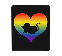 Confortevole Tampone per Mouse, Heart Rat Love Tappetino per Il Mouse Personalizzato Gaming Mousepad per Notebook Laptop Casa