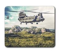 Confortevole Tappetino mouse - Elicottero Chinook militare RAF 23.5 x 19.6 cm (9.3 x 7.7 pollici) per il calcolatore & computer portatile, ufficio, regalo, base antiscivolo - RM15542