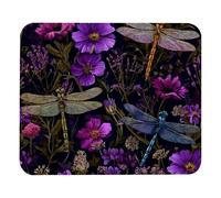 Confortevole Tappetino per Il Mouse Anti-Slip Rubber Cute Custom Pattern Fly Wildflowers Flower Herb Gaming Mousepad Tappetini Mouse 25x30cm per Ufficio,Casa,Laptop