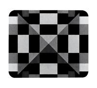 Confortevole Tappetino per Il Mouse Custom Personalized Black And White Checkered Picture Gaming Mousepad Tappetini Mouse 25x30cm per Laptop,Ufficio,Casa