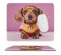 Confortevole Tappetino per Il Mouse Cute Dachshund Dogs Printed 25X30Cm, Tappetino Mouse Superficie Liscia Gaming Mousepad per Pc Computer Notebook