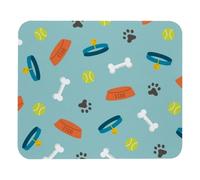 Confortevole Tappetino per Il Mouse Dog Footpri for Laptop Wireless Mouse Home Office Travel Gaming Mousepad Tappetino Mouse 25x30cm per Casa,PC,Laptop