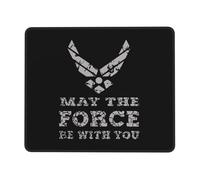 Confortevole Tappetino per Il Mouse, Force USAF May The Force Be with Yo, Multifunzionale Tampone per Mouse, Mousepads, 25X30cm, Laptop, PC, Computer