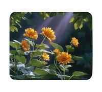 Confortevole Tappetino per Il Mouse Golden Sunflowers Gaming Mousepad Tappeto Mouse 25x30cm per Laptop,Computer,Ufficio