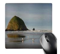 Confortevole Tappetino per Il Mouse Haystack Rock On Cannon Beach Oregon 25X30Cm, Tappeto Mouse Personalizzato Gaming Mousepad per Ufficio Pc Casa
