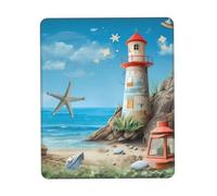Confortevole Tappetino per Il Mouse House Beach 25X30Cm, Tampone per Mouse Lavabile Gaming Mousepad per Notebook Pc Computer