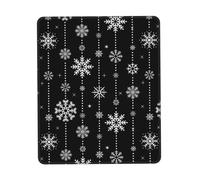 Confortevole Tappetino per Il Mouse, Merry Christmas Snowflakes, Personalizzato Tampone per Mouse, Gaming Mousepad, 25X30cm, Notebook, Computer, PC