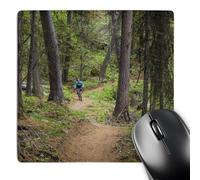 Confortevole Tappetino per Il Mouse Mountain Biking Whitefish Trail Montana USA Chuck Haney 25X30Cm, Tappetini Mouse Pratica Gaming Mousepad per Pc Notebook Computer