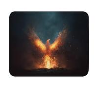 Confortevole Tappetino per Il Mouse, Mythical Phoenix Rising from Fire, Superficie Liscia Tappetino Mouse, Mousepads, 25X30cm, Laptop, Casa, Computer