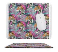 Confortevole Tappetino per Il Mouse Rock Tiger Head Doodle Gaming Mousepad Tappetino per Mouse 25x30cm per Ufficio,PC,Laptop