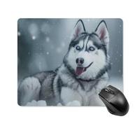 Confortevole Tappetino per Il Mouse Siberian Huskies On Snow 25X30Cm, Tappetino per Mouse Superficie Liscia Gaming Mousepad per Ufficio Pc Computer