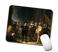 Confortevole Tappetino per Il Mouse The Night Watch by Rembrandt Inspired Gaming Mousepad Tappetino per Mouse 25x30cm per Notebook,PC,Ufficio