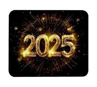 Confortevole Tappetino per Il Mouse Welcome 2025 New Year Gaming Mousepad Tampone per Mouse 25x30cm per Ufficio,Computer,Laptop