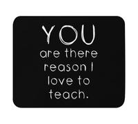 Confortevole Tappeto Mouse, Retro Education Instructor Tutor Love to Teach School University Teacher Tappetino per Il Mouse Superficie Liscia Gaming Mousepad per Ufficio Laptop Computer