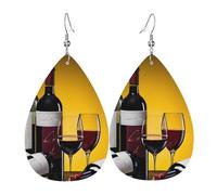 Confortevoli Orecchini Donna Grapes Wine Bottles And Drink Waterdrop Di Orecchino Leggero Teardrop Orecchini Per Vacanze Compleanno Festa Della Mamma