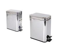 CONFORTIME BE01093272540 Cubo Basura Metallo con Pedale 5 LTS, Plastica, Multicolore, 29,5 x 26 x 15